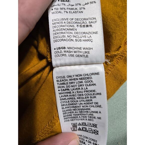 Amazon essentials xl women's mustard colored tee - Picture 8 of 10